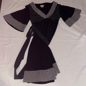 Dress black and white well fitted Karen Mullen